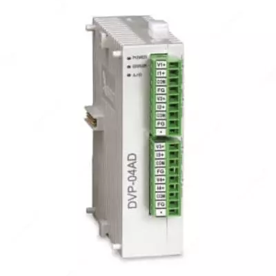 Delta DVP-04AD-S2 kengaytirish moduli ong tomon SS/SA/SX/SC seriyali 4 kanalli